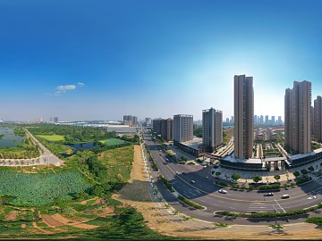 HDR urban ecological greening panorama texture (ID:ffach289403)
