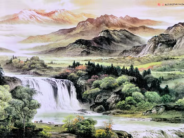 landscape painting texture (ID:ffabg17740)