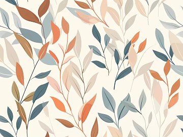 Simple leaf wallpaper sheet packaging box pattern design stitching pattern design texture (ID:ffach508846)