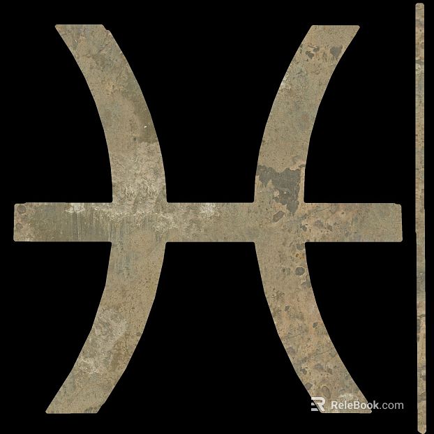 Light gray old metal logo decorative components texture