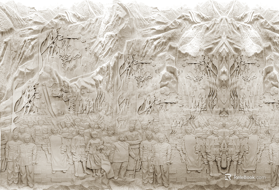 Small relief relief warm white texture