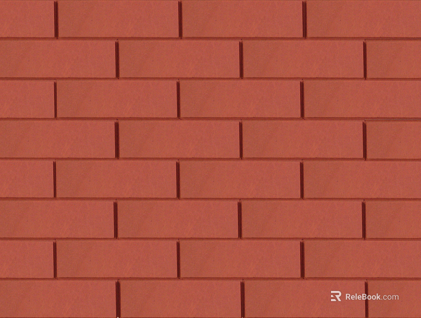 Brick wall villa facade red cultural brick texture