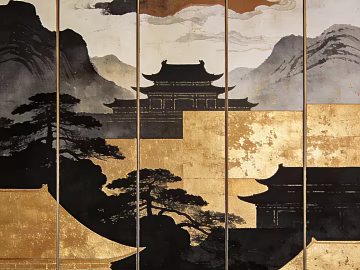 New Chinese Style Retro Texture Decorative Painting texture (ID:ffaeh446917)