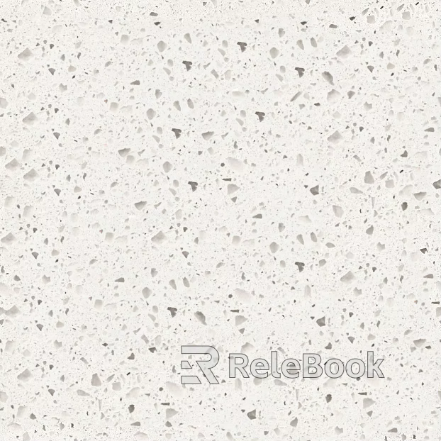 terrazzo artificial stone table top granular white texture