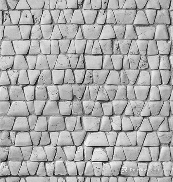 Light gray stone mosaic wall decoration texture