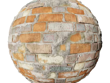 Brick wall PBR texture (ID:ffach368981)