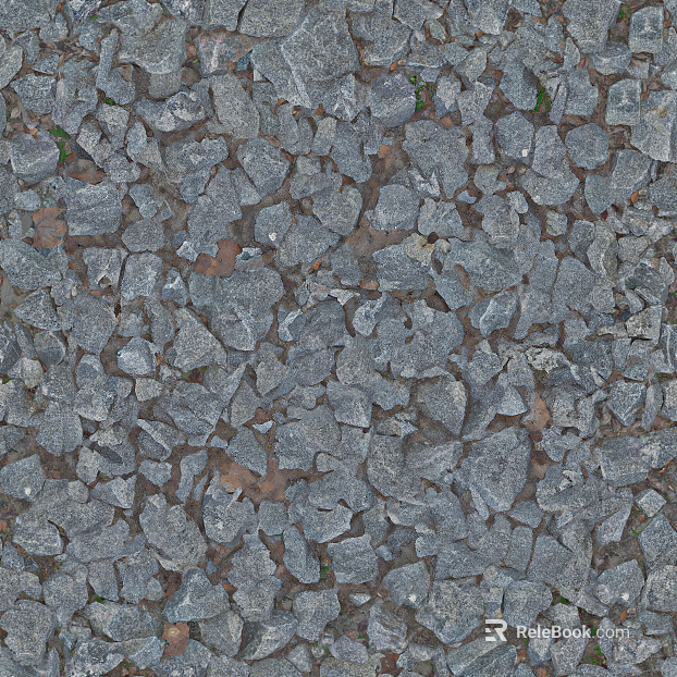 Gravel landscape floor paving texture