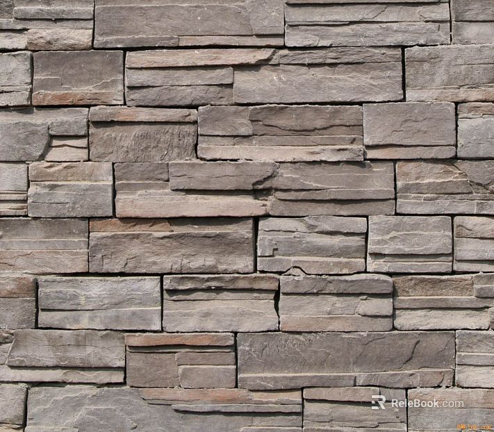 Culture stone warm gray culture brick texture