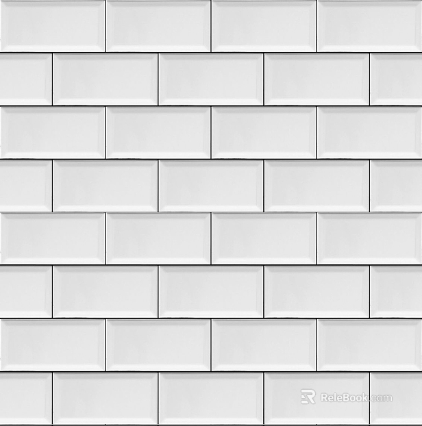 Plain Tile Toilet White Wall Tile texture