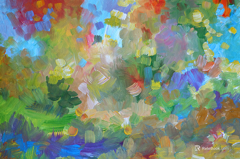 Decorative Painting Pattern Oil Painting Brush Stroke Wall Painting Hand Painting texture