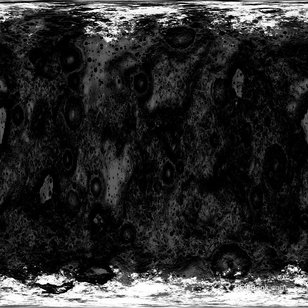 Black and White Moon Surface Map texture