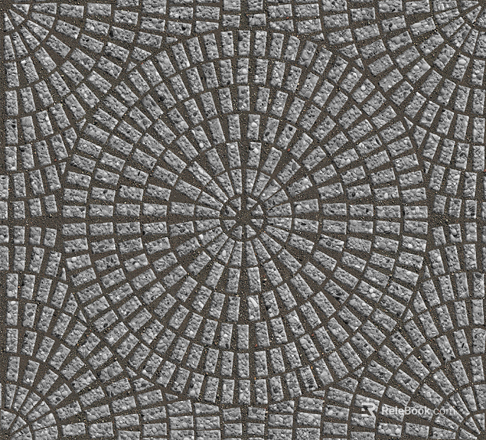 Goose soft stone patchwork floor tile sidewalk road ground square paving texture
