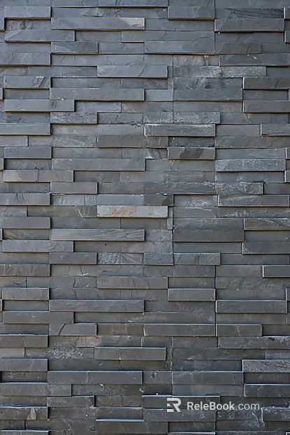 Modern exterior wall blue brick texture