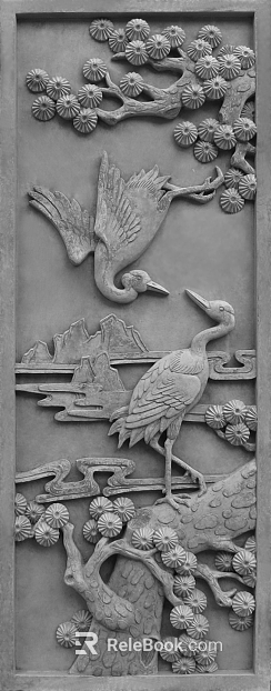Ancestral temple gray sculpture texture