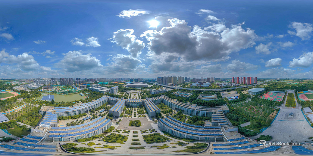 HDR City Campus Campus Panorama texture