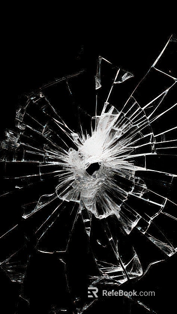 Broken glass texture
