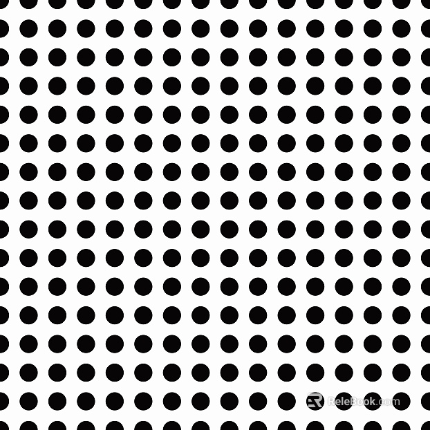 Round Punched Plate Perforated Plate Metal Perforated Plate Black and White Bump texture