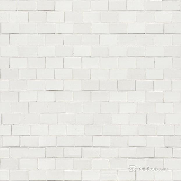 Brick wall white rectangular brick seamless texture