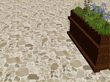 Off-white Washed Stone Outdoor Ground texture (ID:ffaeh649891)