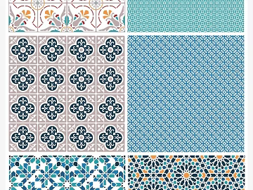 Classical pattern tile floor tile texture pattern (ID:ffach528583)