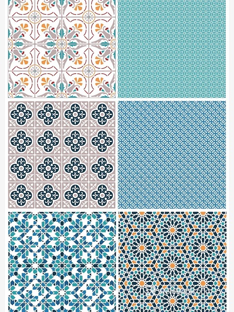 Classical pattern tile floor tile texture pattern texture