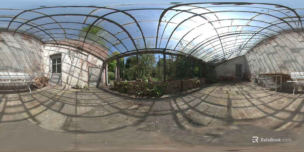 Indoor Glass Room Day HDR texture