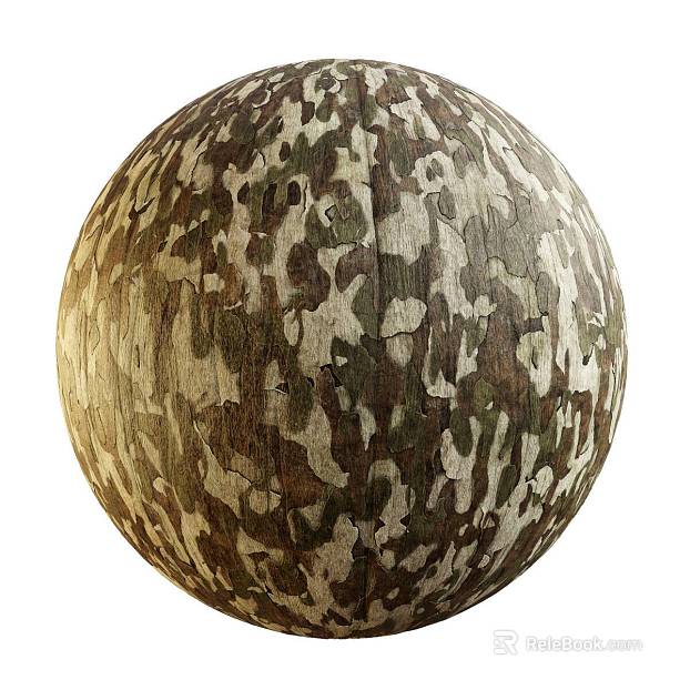 East Asian Bark PBR texture