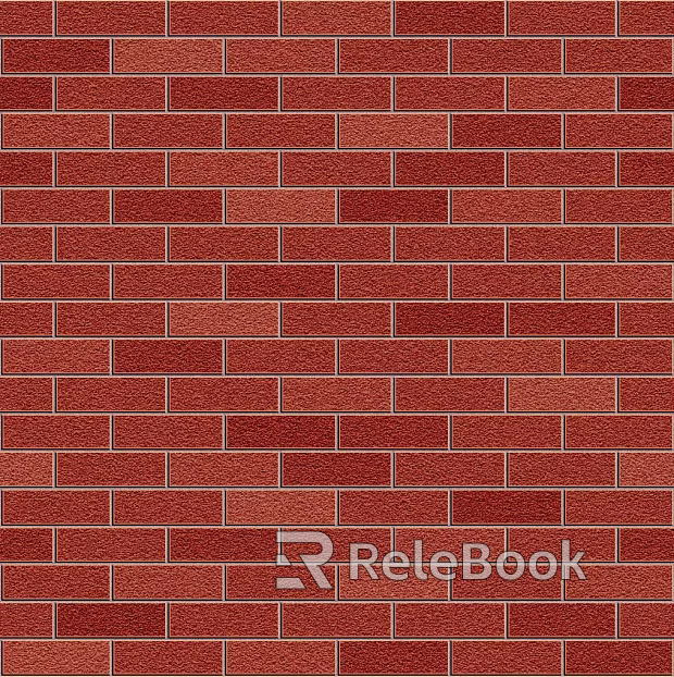 brick wall pure red tile seamless texture