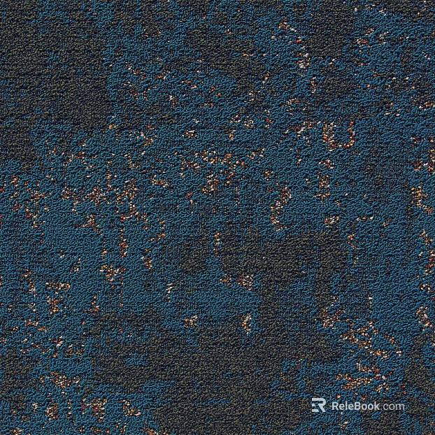 Blue Art Pattern Carpet texture