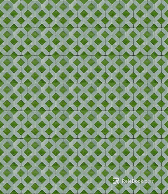 grass-planting brick texture