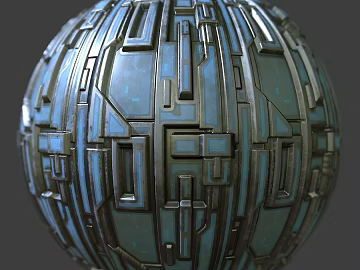 Sci-fi Scene Wall PBR texture (ID:ffach328181)