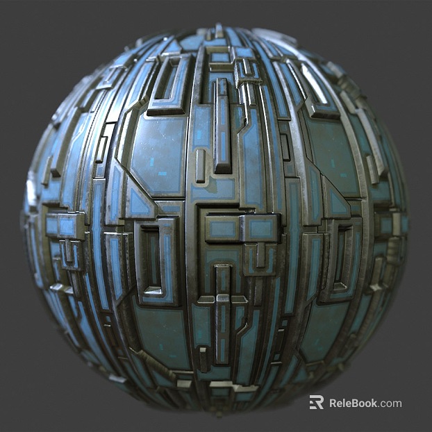 Sci-fi Scene Wall PBR texture