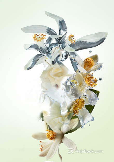 Plant painting texture
