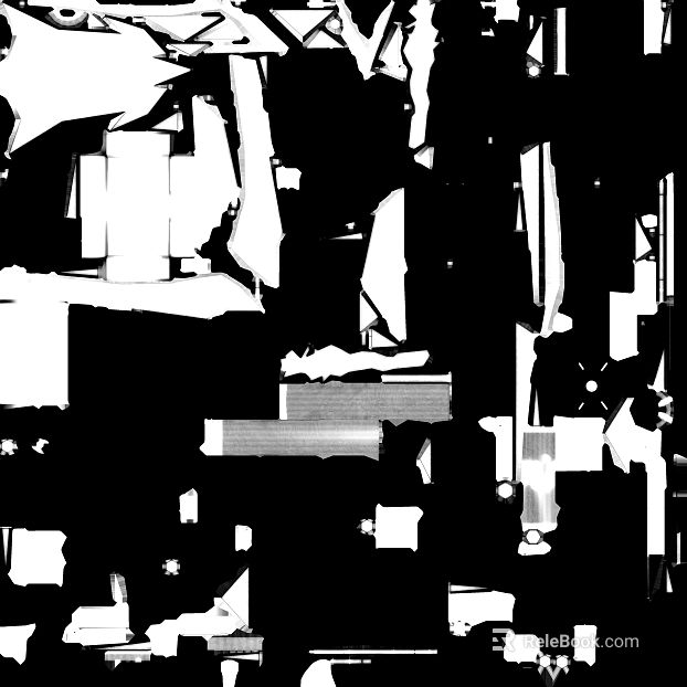 Black and white abstract bump map texture