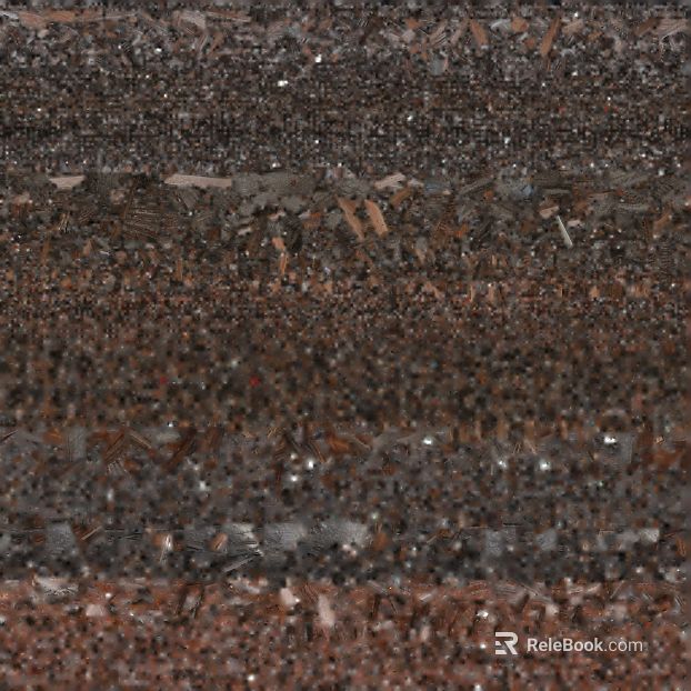 Deep brown variegated wood chip cement floor texture