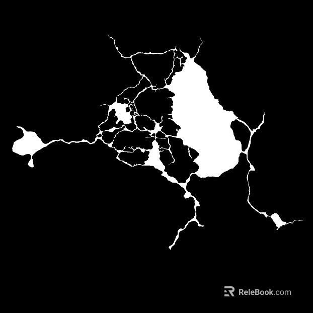 Black and white crack normal map texture