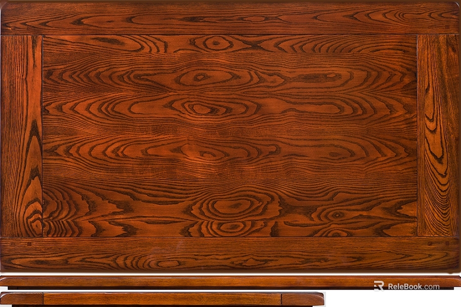 Red-brown wood grain furniture veneer texture