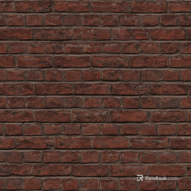 brick wall small red brick texture