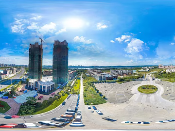 HDR City Leisure Square Panoramic View texture (ID:ffach481303)