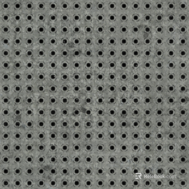 Perforated plate metal texture