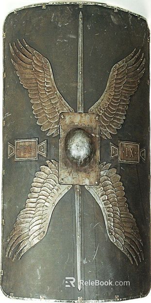 Vintage Metal Wing Shield texture