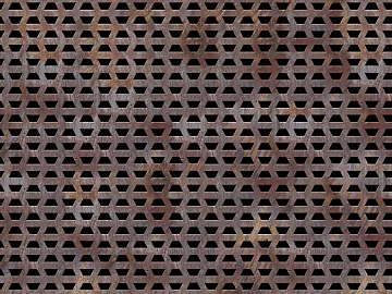 Perforated plate metal rust texture (ID:ffajh533857)