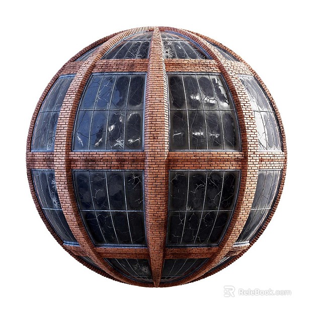 Broken window PBR texture