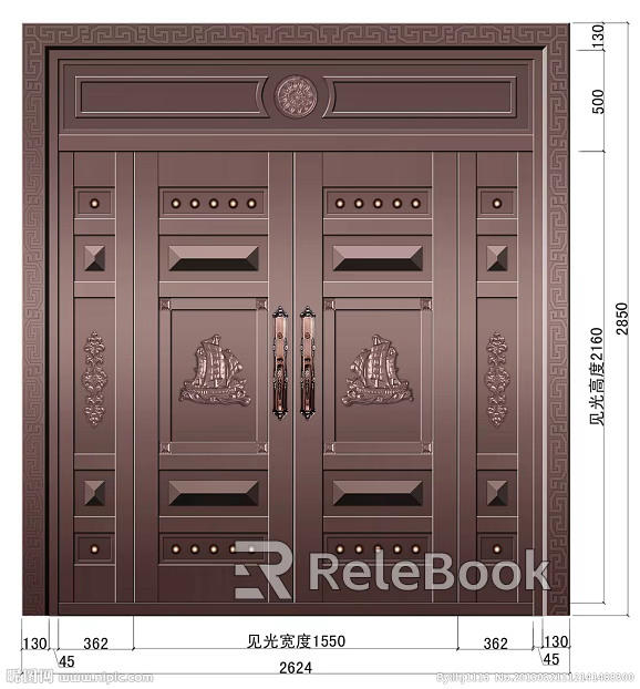 Metal door texture