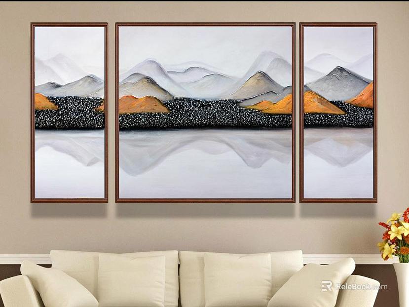 landscape painting texture