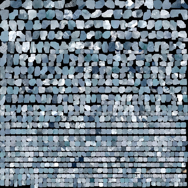 Blue gray glass mosaic kitchen wall texture