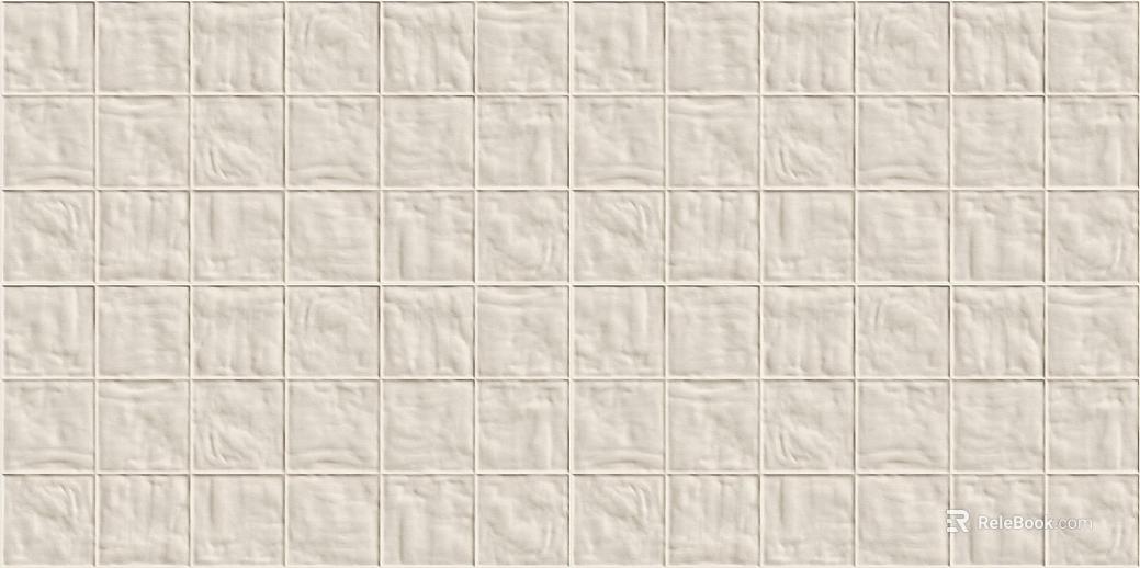 Milk white pearl shell glaze square small brick texture
