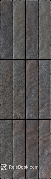 Dark gray brown strip tile kitchen and bathroom wall floor texture