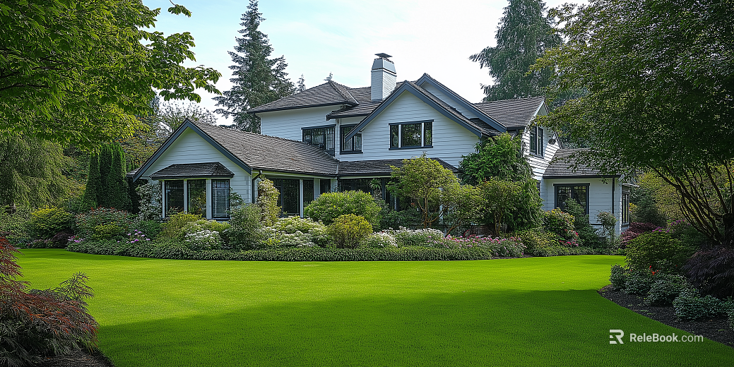 Exterior view of villa area texture