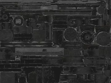 Dark gray distressed metal industrial finish 3d model
